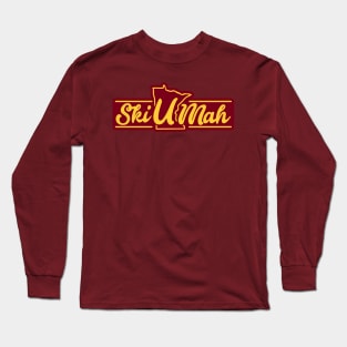 Ski-U-Mah - Cursive Long Sleeve T-Shirt